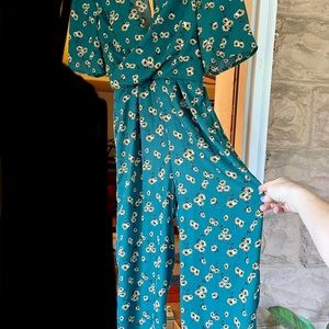 Retro Floral Jumpsuit